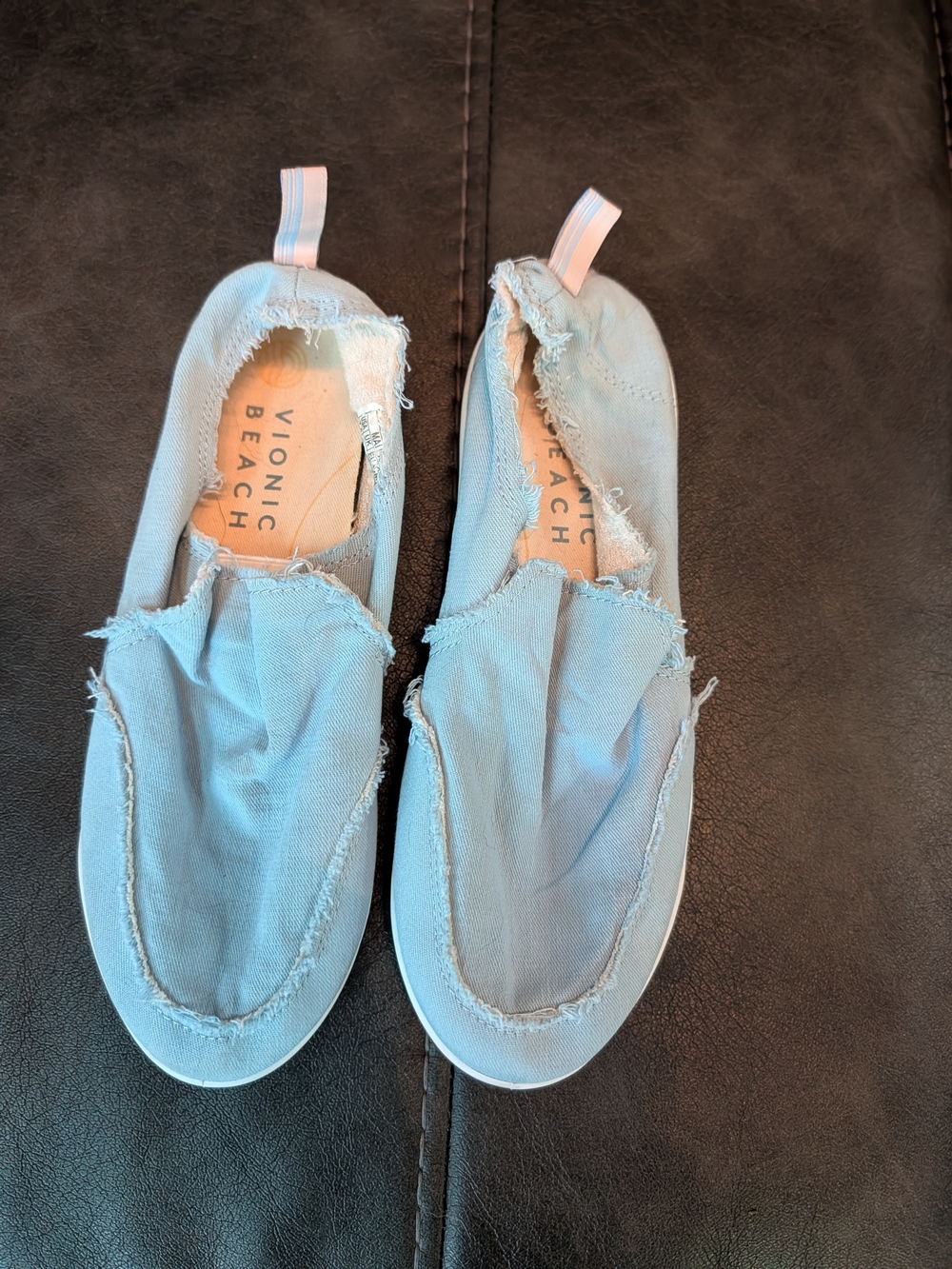 Vionic Light Blue Malibu Beach Slip.On Canvas Sneakers